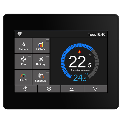 Solución de escenario completo de termostato inteligente para dispositivos compatibles: control de temperatura inteligente compatible con múltiples sistemas
