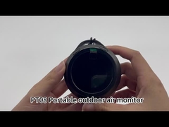 Detector de monóxido de carbono portátil de pantalla LCD de viaje para temperatura y humedad 1500mAh