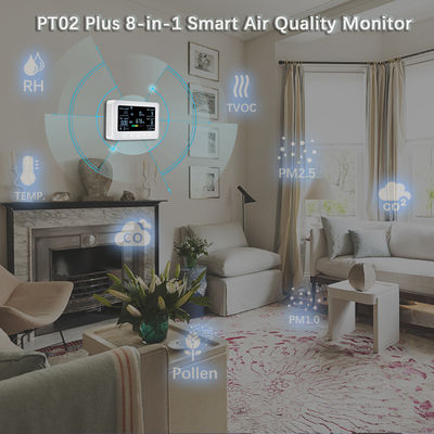 Un buen precio. Wi-Fi Air Quality Monitor Detects Pollen, TVOC, CO, CO2, PM2.5, 1.0, Temp. and RH, Air Quality Sensor & IoT Controller for Home en línea