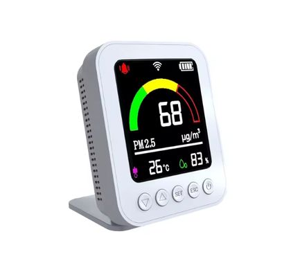 Un buen precio. Monitor de Calidad del Aire WiFi Inteligente Tuya - Detector en Tiempo Real con Batería para PM2.5, Temperatura y Humedad en línea