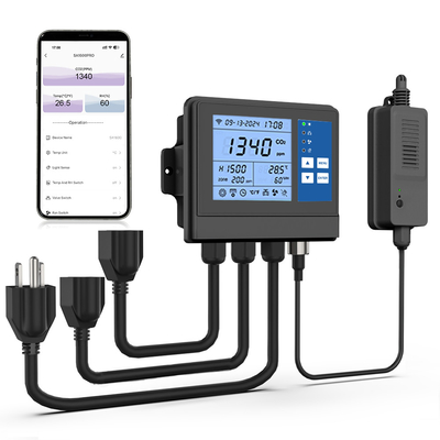 Sensores NDIR inteligentes controladores de invernadero regulador de CO2 monitor para el cultivo de plantas