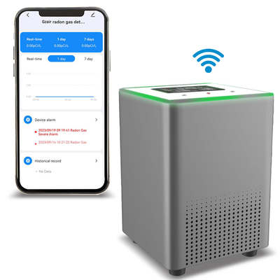 12V Home Smart Radon Monitor Detector Sensor de cámara de iones de pulso