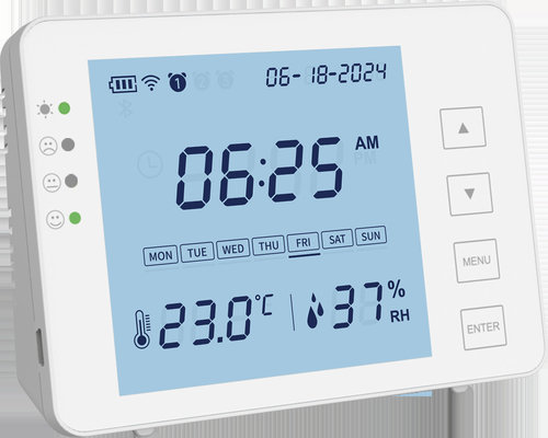 ODM Temperatura interior y humedad termómetro Wifi Higrómetro para laboratorio de oficina