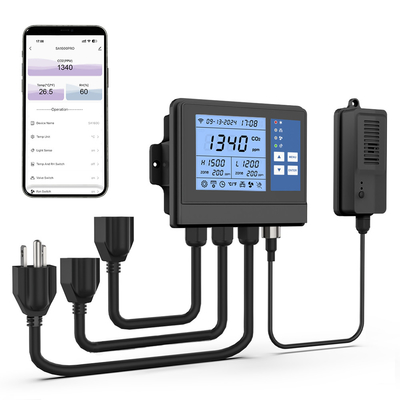 Good price GZAIR WIFI Controlador climático de invernadero Sensor de CO2 240VAC en línea