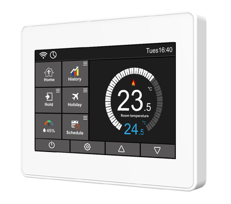 Good price El termostato controlado por Wi-Fi de combustibles fósiles inteligente es programable y tiene una calificación IP20 en línea