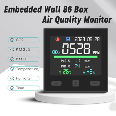 Good price CO2 IAQ Monitor de calidad del aire Detector de temperatura wifi 12V 2,8 pulgadas pantalla TFT en línea