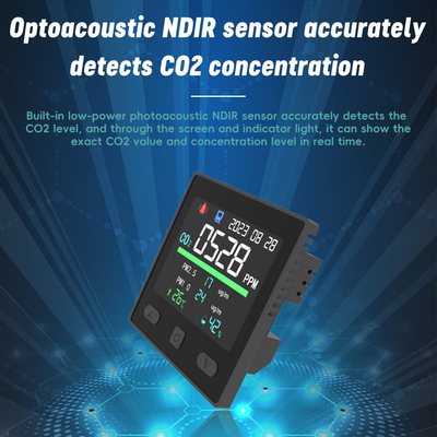 Good price Tuya Smart Meter de CO2 para interiores Voc Monitoreo de calidad del aire Detección de termostato en línea