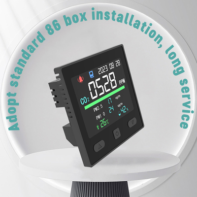 Good price Home Smart Co2 PM2.5 formaldehído Monitor inteligente de calidad del aire interior en línea