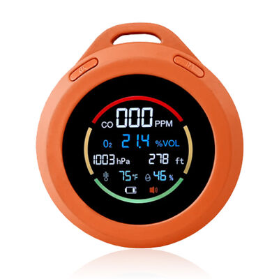Detector portátil de monóxido de carbono - Analizador de gases de presión barométrica y oxígeno para el hogar/coche/camping