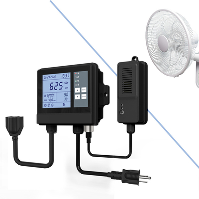 Control remoto del clima de invernadero Fan Sensor de monitoreo de CO2 para espacios confinados