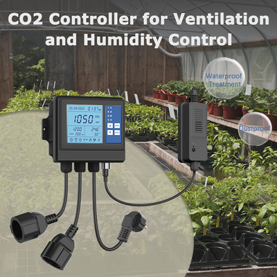 Good price 3000 ppm NDIR Controlador climático de invernadero Monitoreo de dióxido de carbono 120V en línea