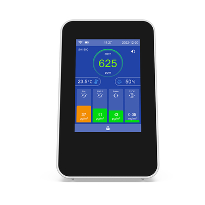 Control de IAQ inteligente Instrumentos de calidad del aire interior para la detección de CO PM2,5 TVOC y polen
