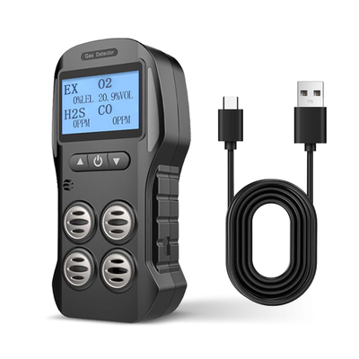 Good price Display en tiempo real de detector portátil de ODM CO 200PPM H2S 10PPM en línea