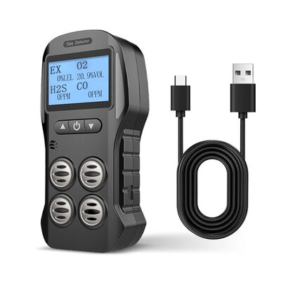 Display en tiempo real de detector portátil de ODM CO 200PPM H2S 10PPM