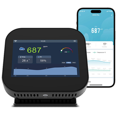 Good price Smart Gzair Contador de CO2 en interiores WiFi Monitor de aire pantalla táctil en línea