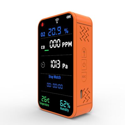 Un buen precio. Monitor multigás WiFi 7 en 1 recargable O2 CO con sensor electroquímico en línea