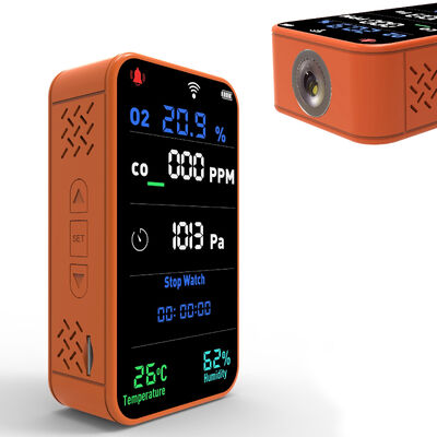 Un buen precio. Venta al por mayor Smart WiFi PT09 Monitor de calidad del aire - 6 en 1 CO/O2/Temp/Humedad/Barómetro/Altimetro Detector en tiempo real en línea