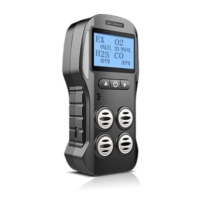 Detector de gas portátil 4 en 1 X-4 al por mayor - EX/O2/CO/H2S con registro de datos multilingüe y batería de 2000mAh