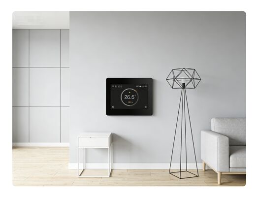 Un buen precio. Termostato programable comercial/residencial tipo EE. UU. - Termostato WiFi controlado por aplicación con modo temporizador y pantalla de humedad en línea